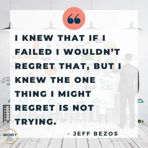 Jeff Bezos quote on regret