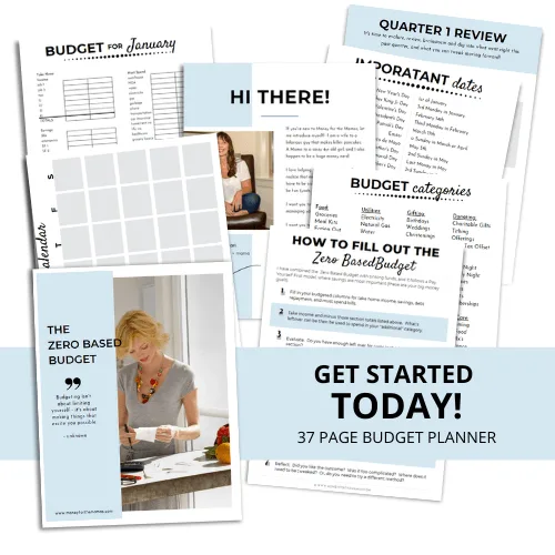 zero based budget printable budget planner