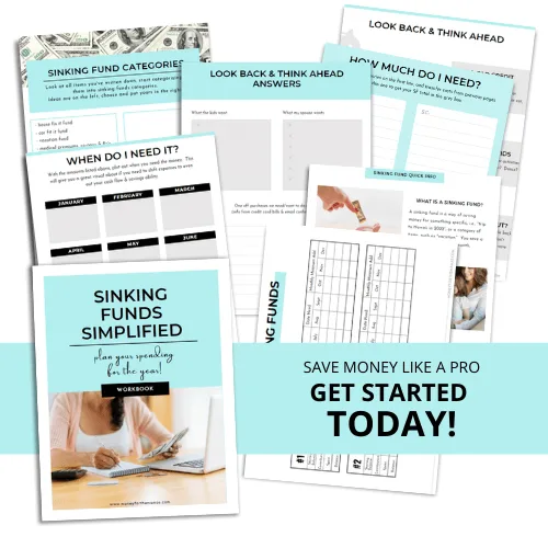 sinking fund simplified workbook mock up