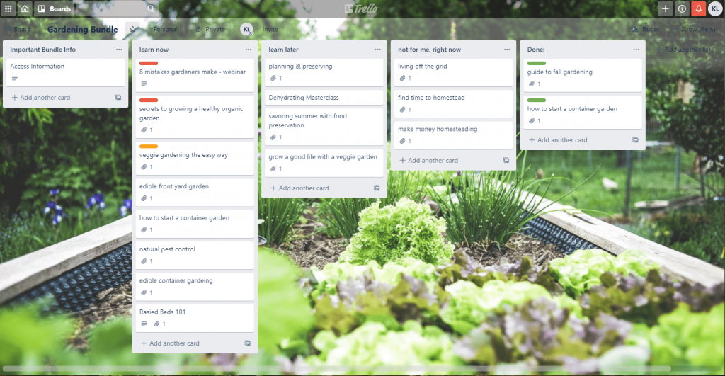 ultimate bundle trello board