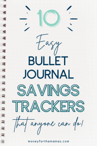 10 easy bullet journal savings trackers
