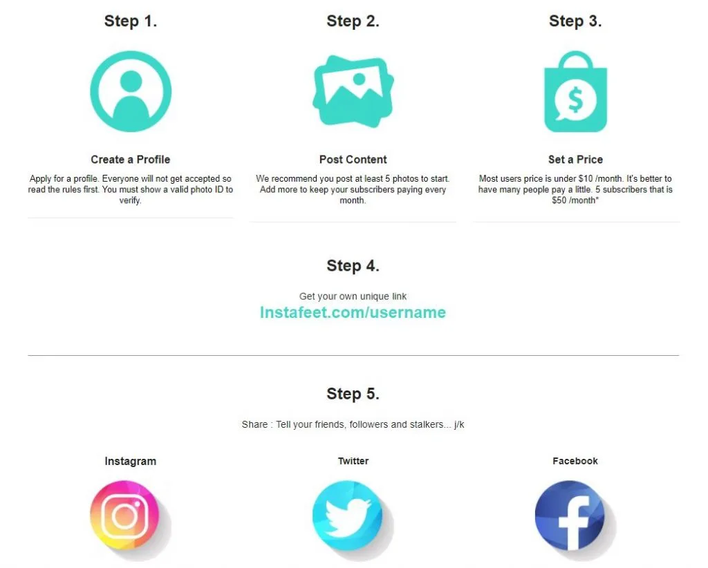 Instafeet how to start selling feet pics instructions
