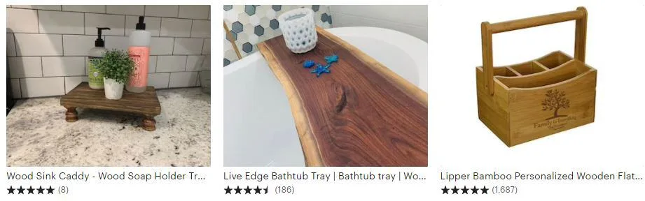 wood crafts that sell trays and caddies