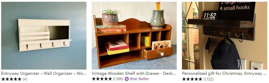wood crafts that sell mail station