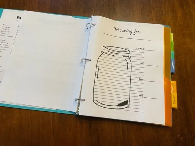 how to make a budget binder savings tracker printable