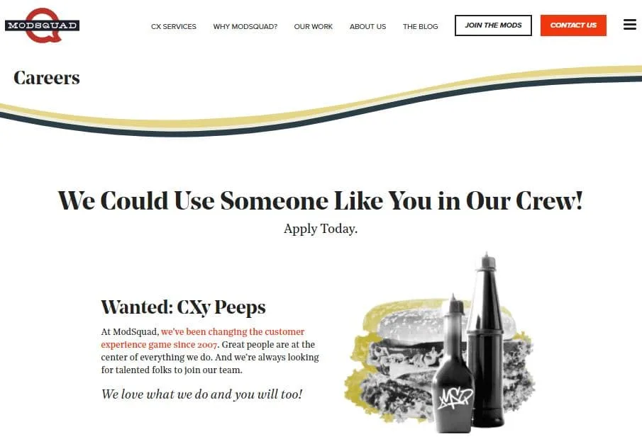 chat operator jobs with ModSquad