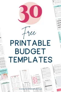 30 free printable budget templates