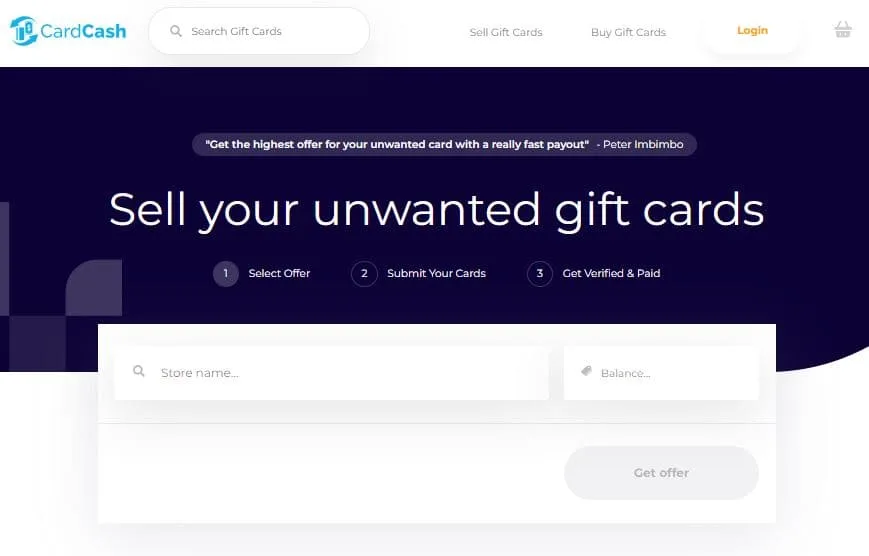 card cash sign up