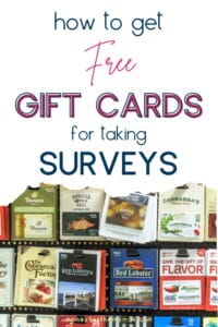 how to get gift cards for surveys