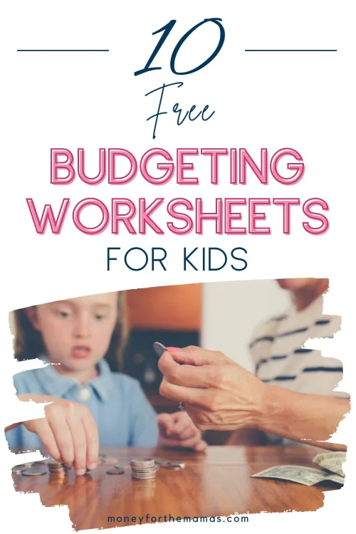10 free budgeting worksheets for kids