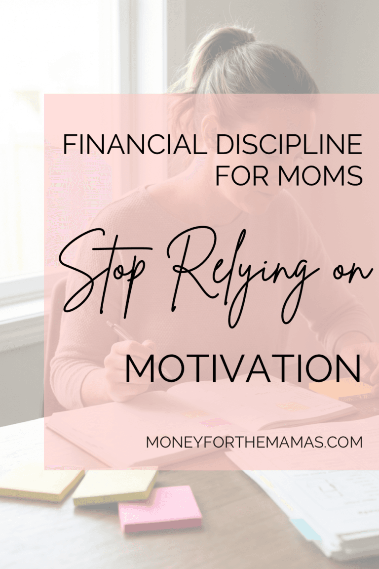 financial discipline for moms